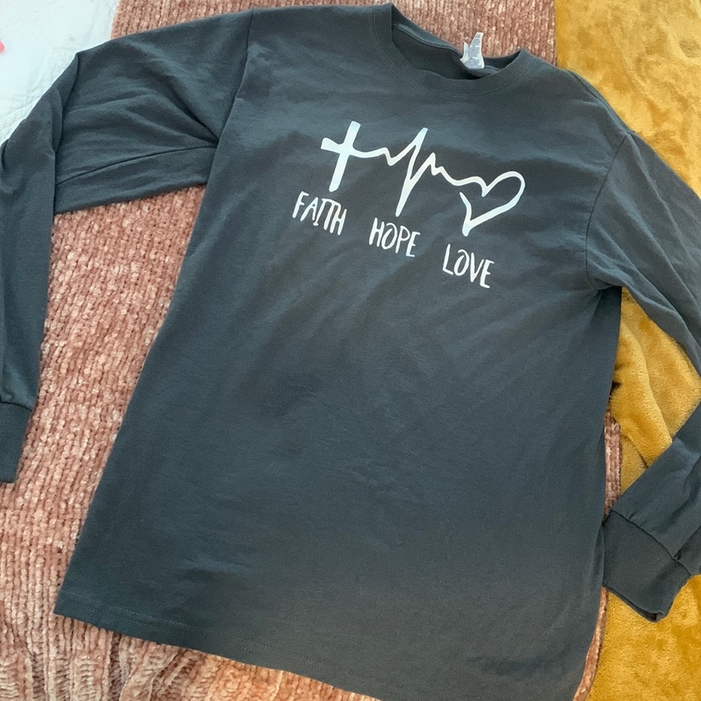 FAITH HOPE LOVE long sleeve tee